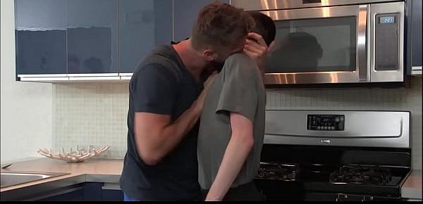  Twink Step Son Punish Fucked By Step Dad In Kitchen For Hickies On Neck